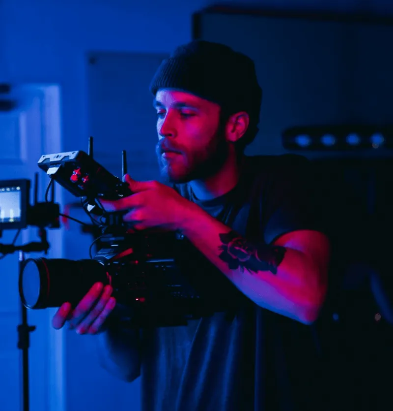 Professional photography setup